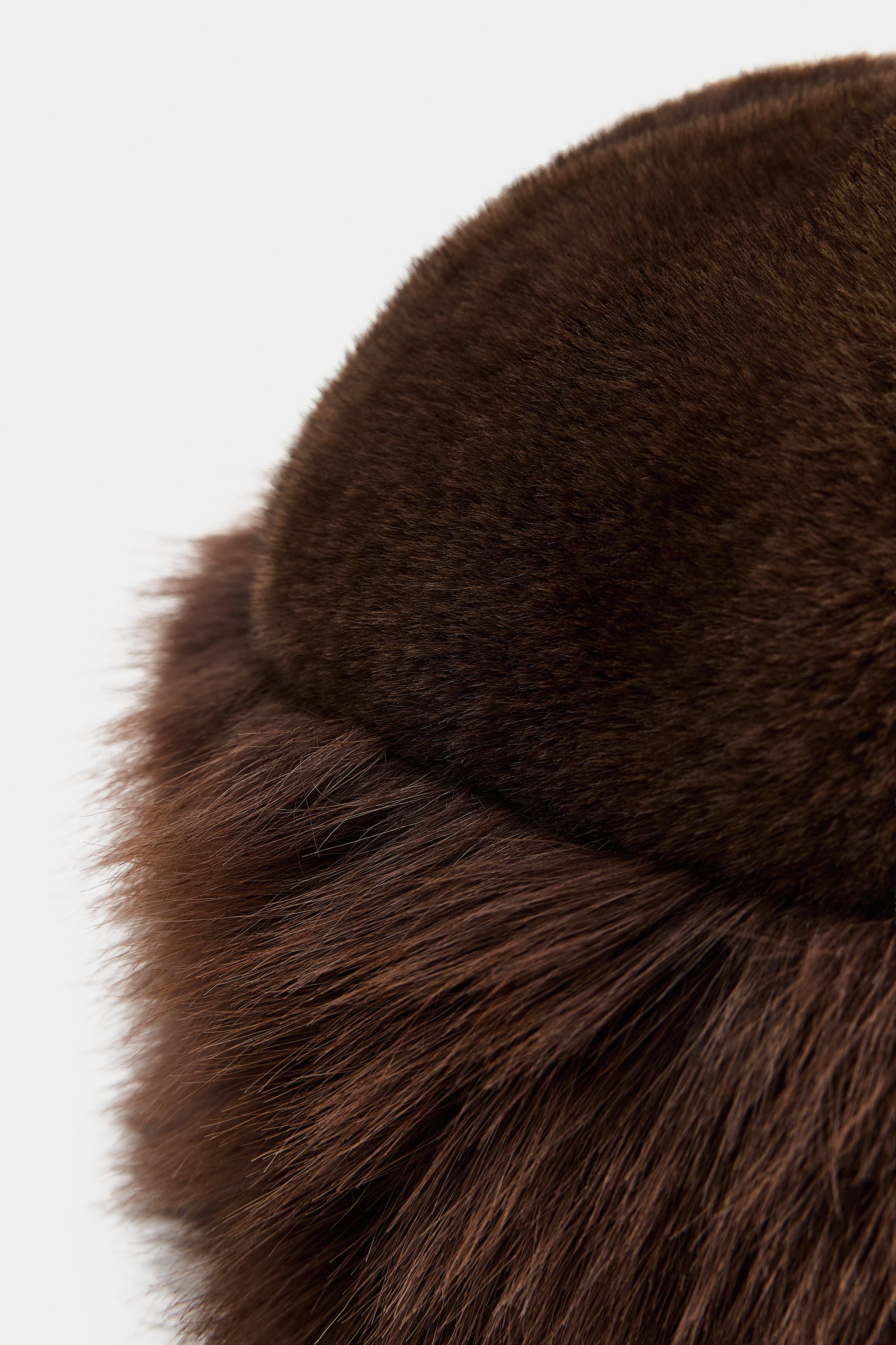 FAUX FUR CUFFED HAT